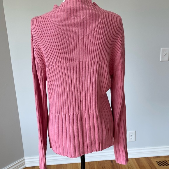 J.Jill silk and cotton zip front cardigan size large layer work date career - Picture 12 of 16